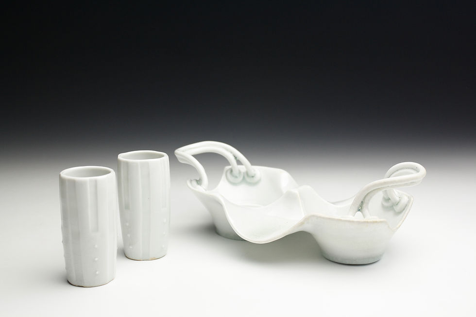 Porcelain Sake Set View 2