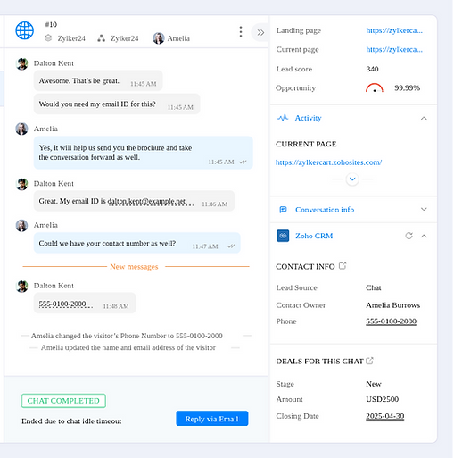 WhatsApp API for Sales integrated with Zoho CRM to qualify leads, automate responses and increase sales opportunities