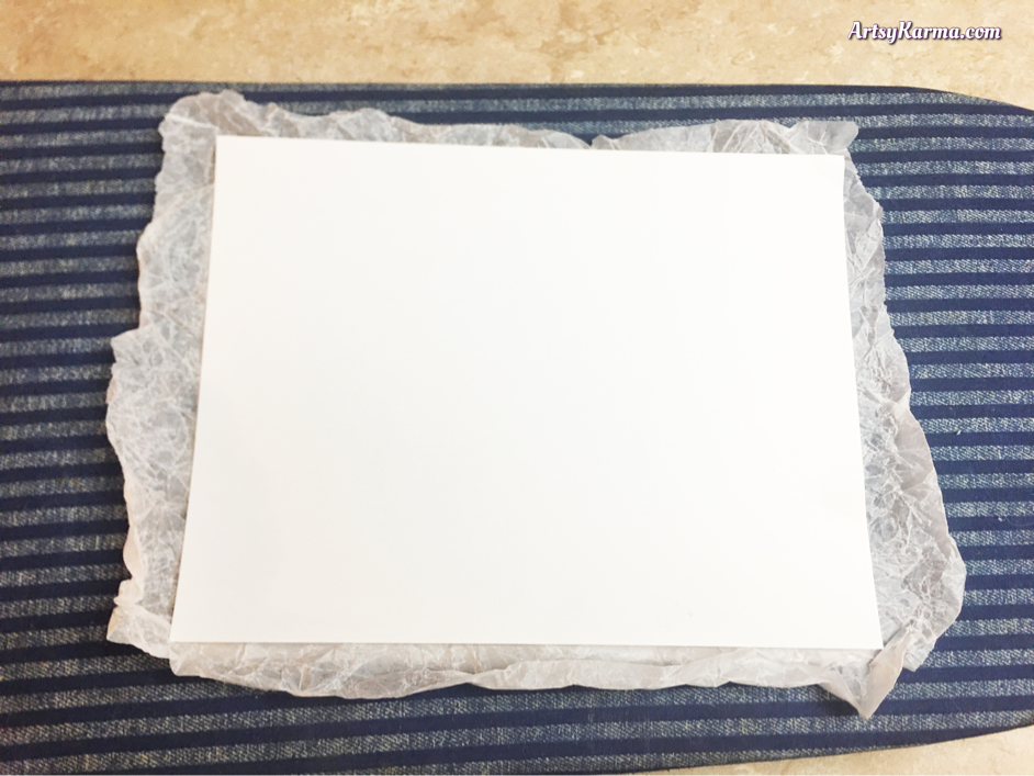 Wax paper and paper resist technique