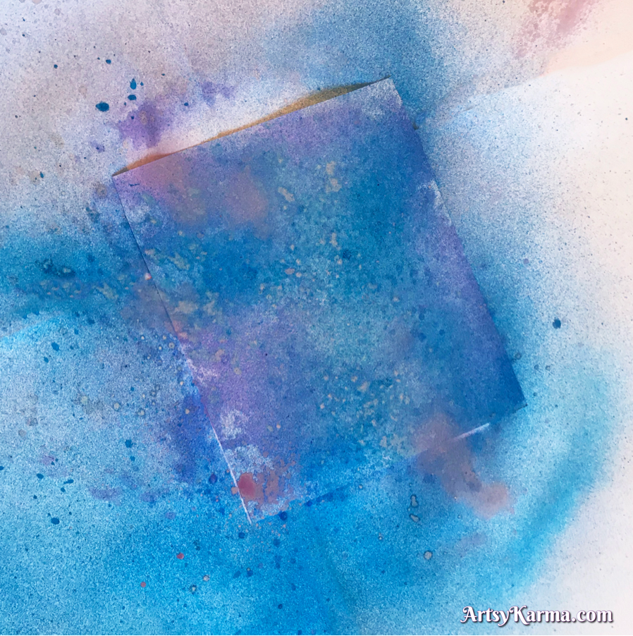 Using inks to create artist trading card backgrounds