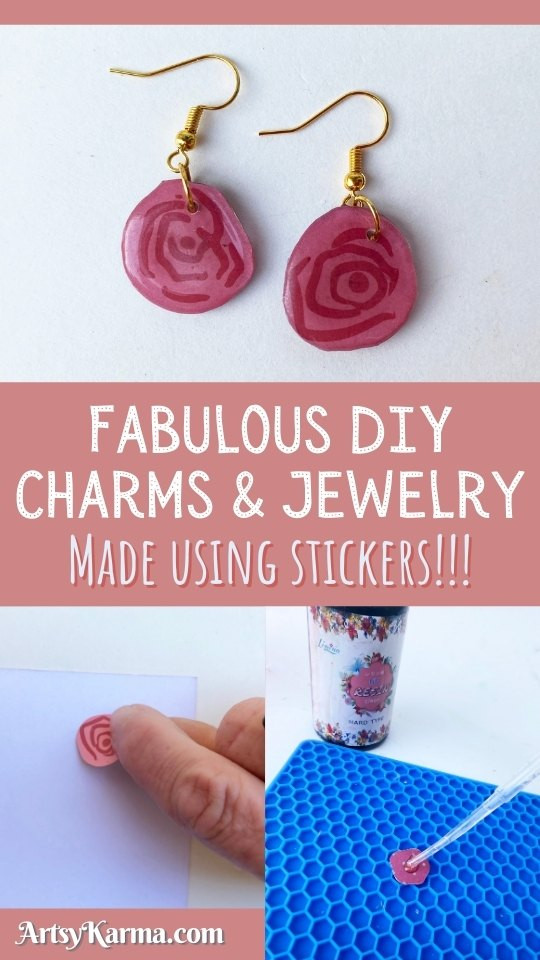 You can use stickers to make earrings! Here's how...