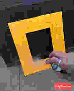 using spray varnish and protect the frame