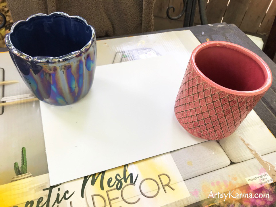 applying weight to attach mirror to frame