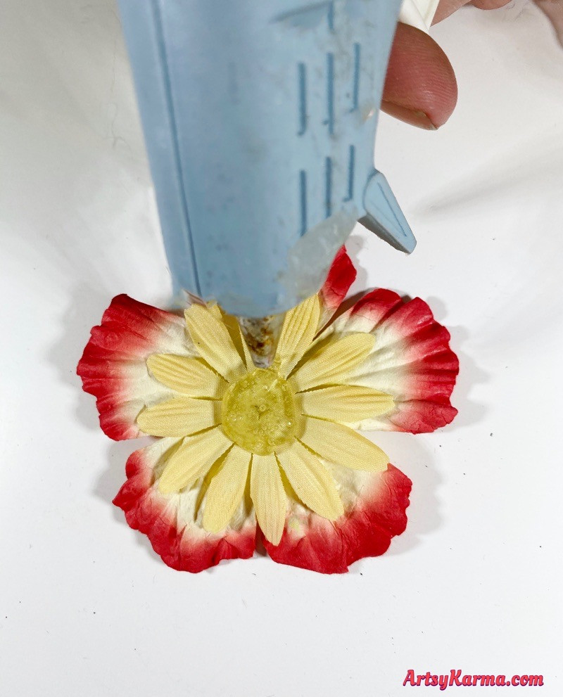 Craft to do with fake flowers