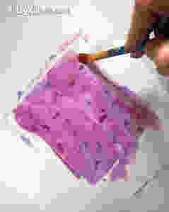 watercolor will resist the glitter glue