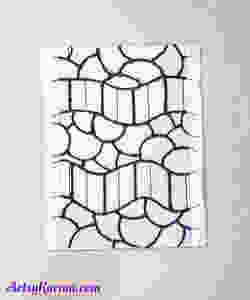 template done using fake stained glass leading