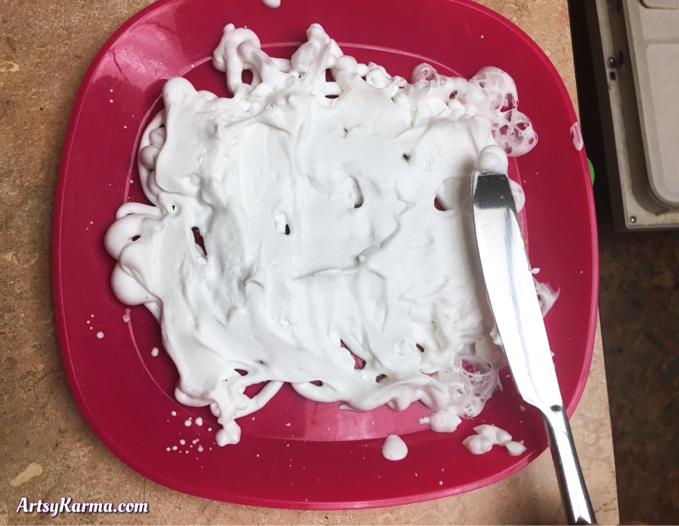 Shaving cream background technique