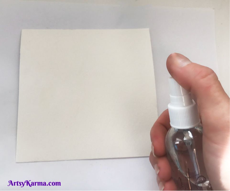 Dampen paper for tissue background technique