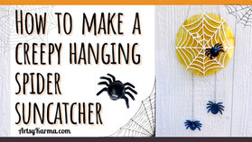 Craft the Perfect Outdoor Halloween Decor with a Spider Suncatcher