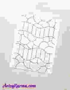 final design for faux stained glass craft