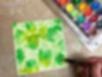 Mixed media background using watercolors and texture paste