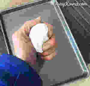 kneading clay for diy ring dish