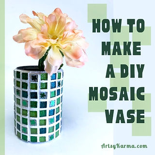 Make a vase out of a recycled soup can