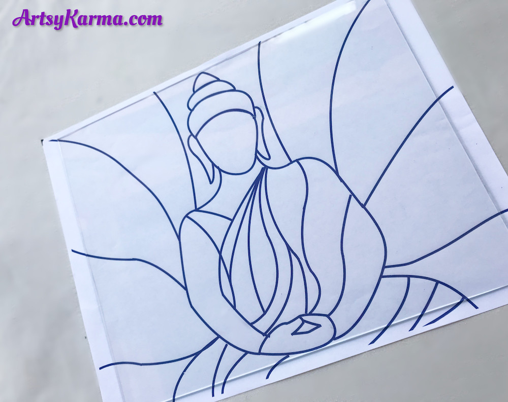 measuring your fake stained glass