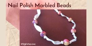 How to Make Marbled Beads Using Nail Polish