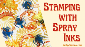 Stamping With Ink Spray