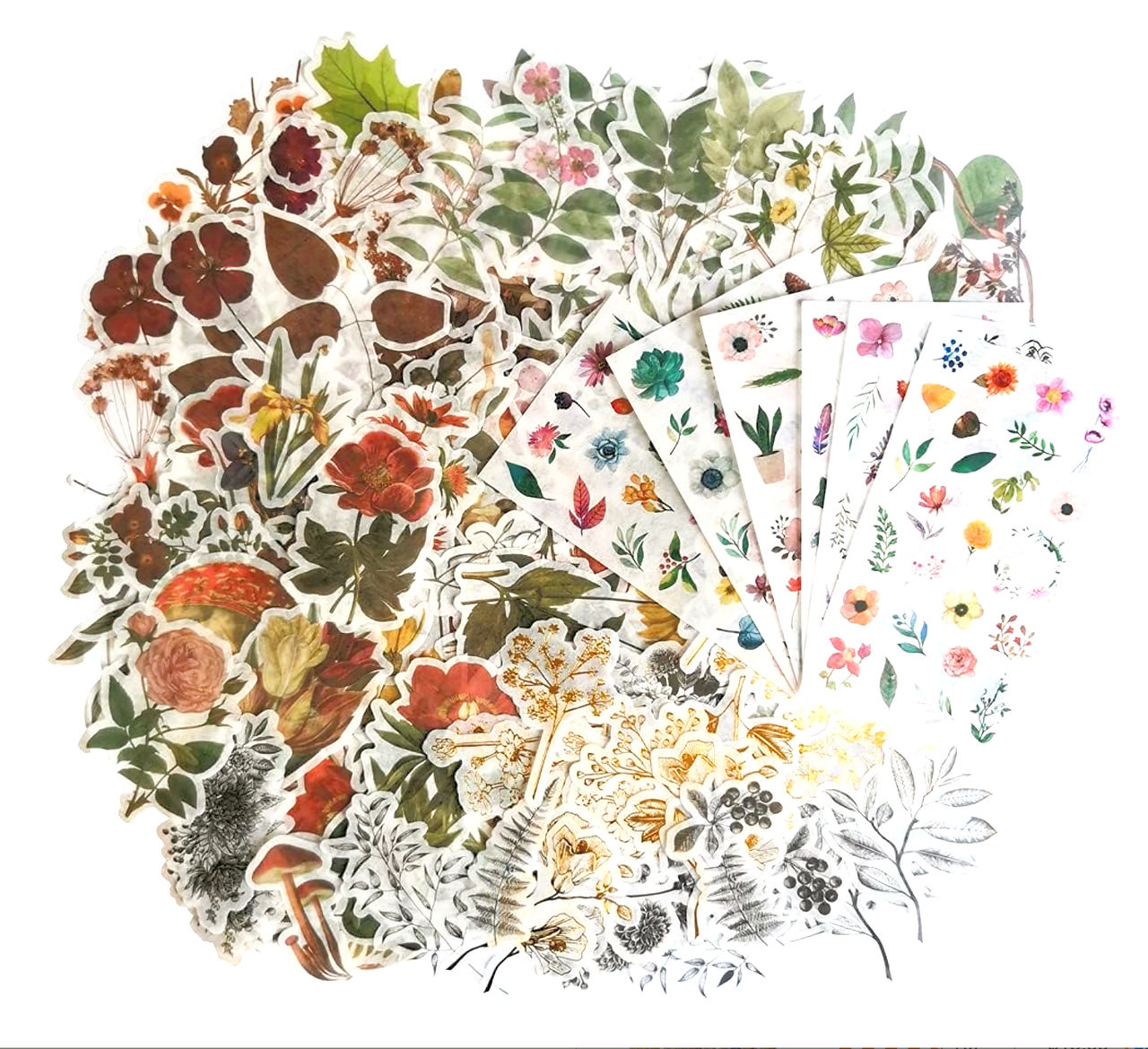 Vintage Washi Sticker Set