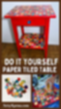 do it yourself paper tile table