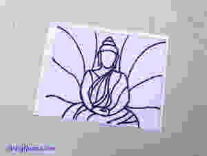 buddha template done with faux leading