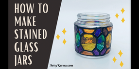 DIY Faux Stained Glass Jar Lanterns