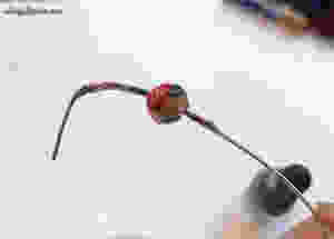 bead dipped in nail polish