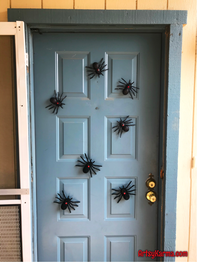 Create diy spider magnets for halloween