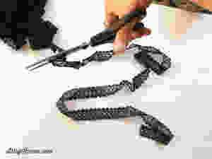 cutting lace