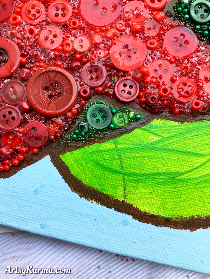 How to Make Button Art on a Canvas