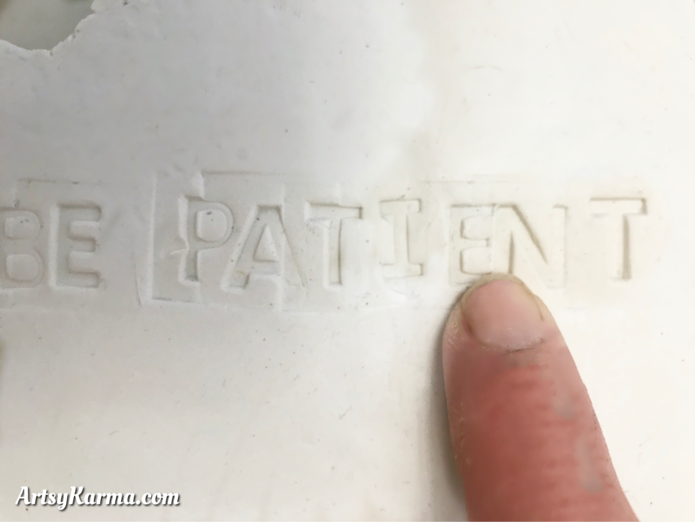 handmade clay plaques with quotes
