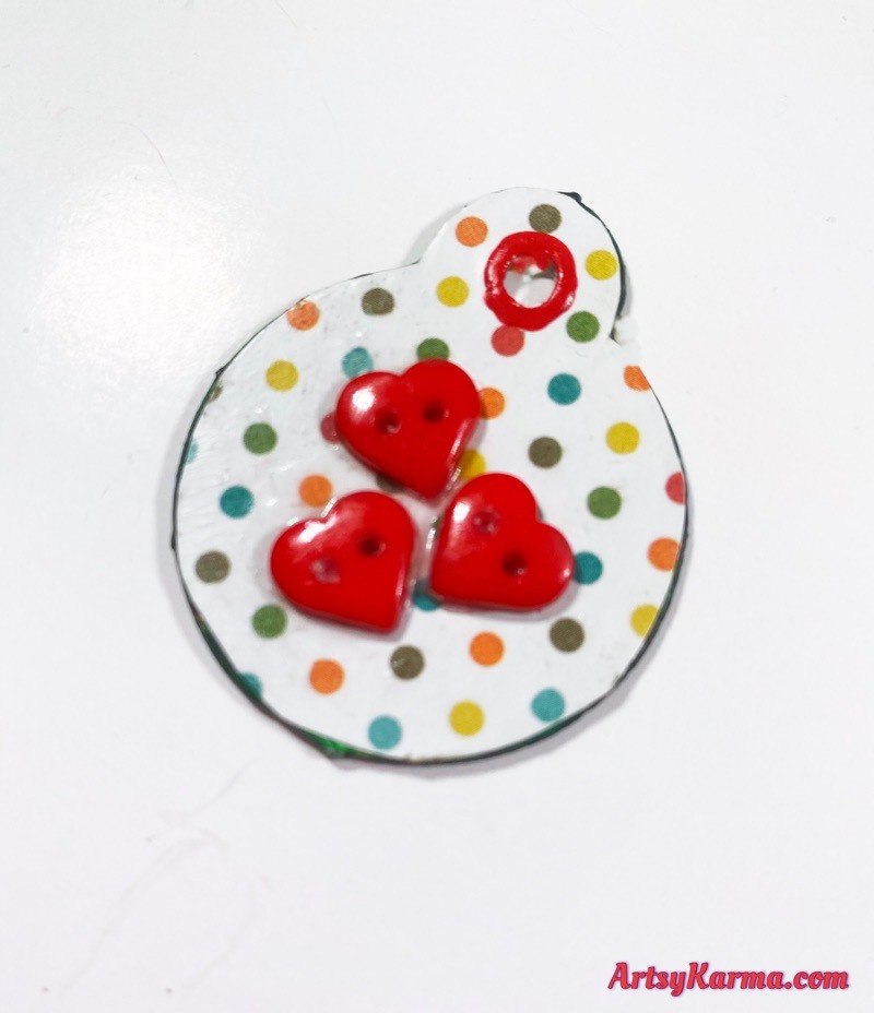 Mini button pendants diy