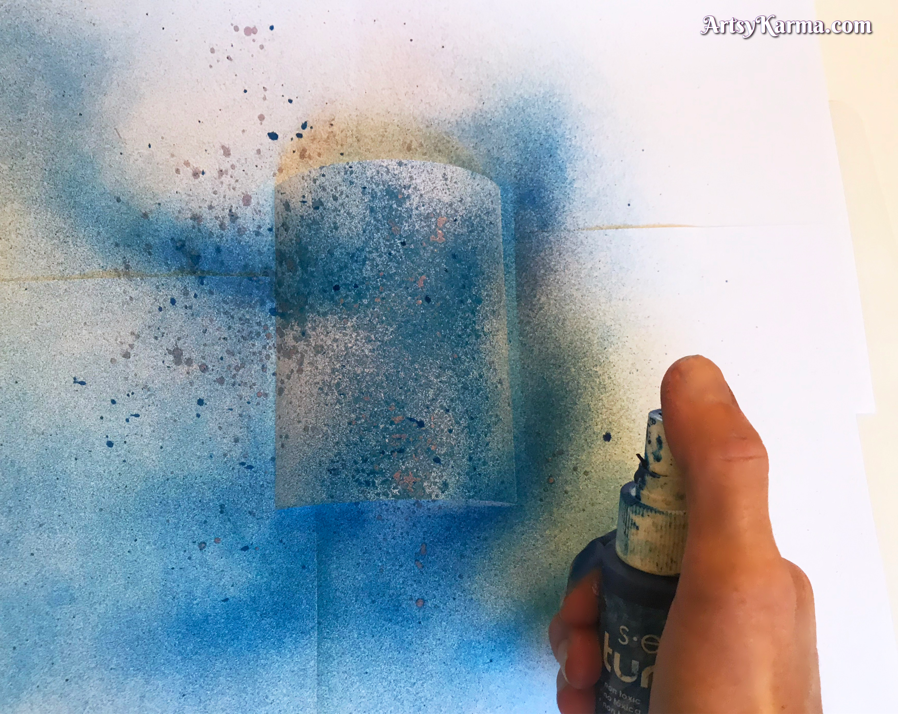 Create backgrounds with inks