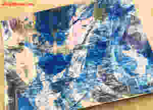 Credit card painting technique result