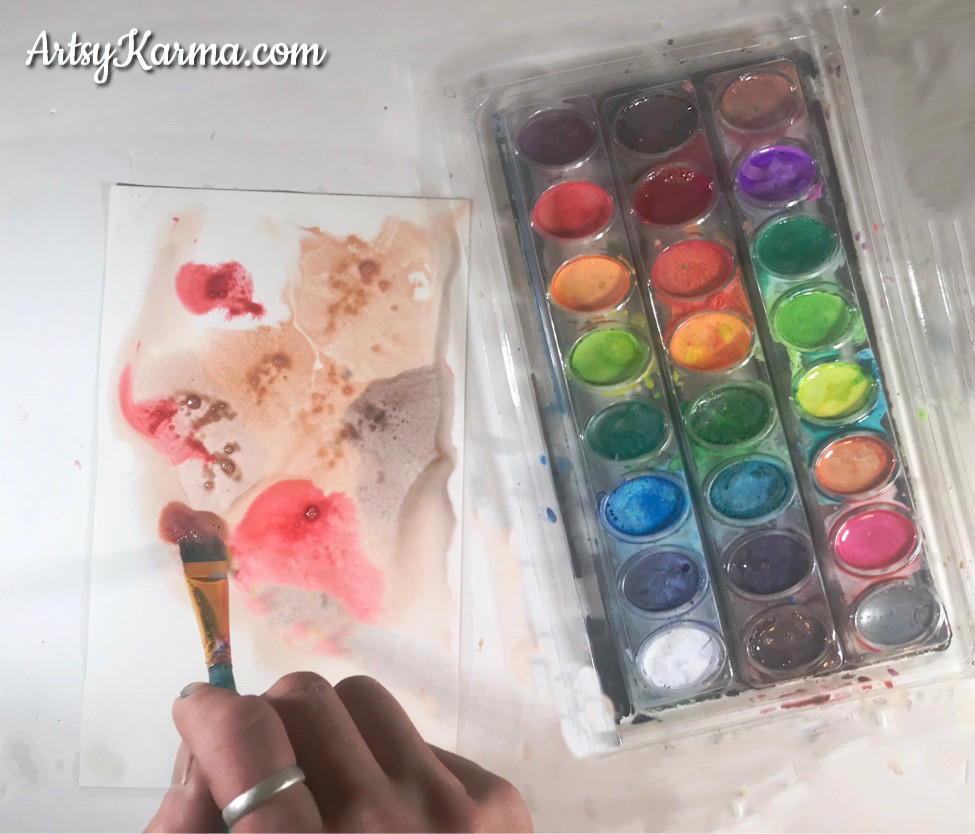 mixed watercolors