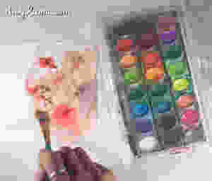 mixed watercolors
