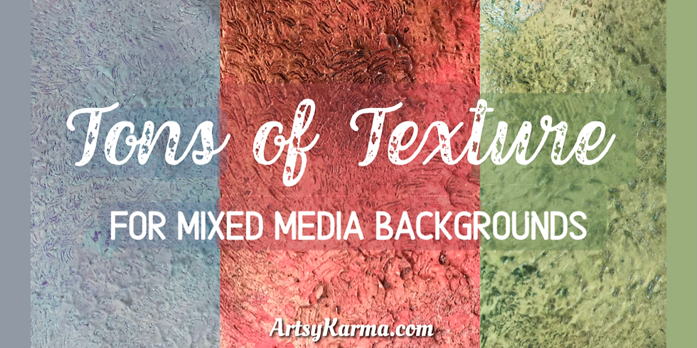 Textured Mixed Media Background Using a Scrub Brush