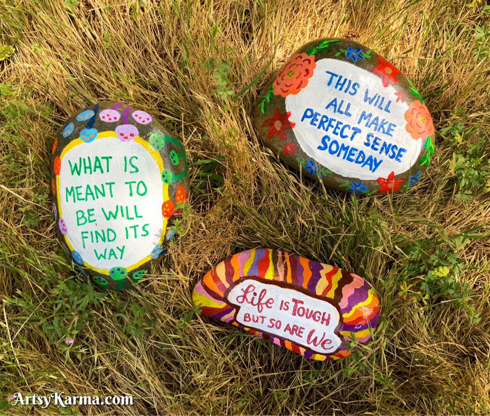 inspirational COVID 19 rocks