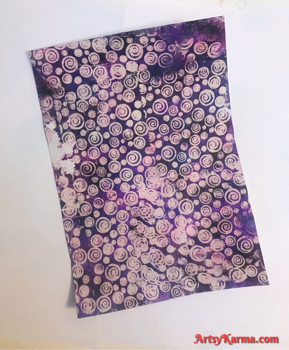 Embossing alcohol ink diy