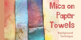 How to Paint With Mica Powder Background Technique