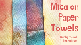 How to Paint With Mica Powder Background Technique