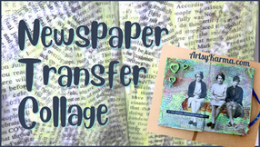 How to Make an Art Journal Background Using the Packing Tape Transfer Technique