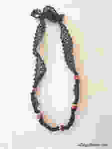 how to make a lace and bead necklace