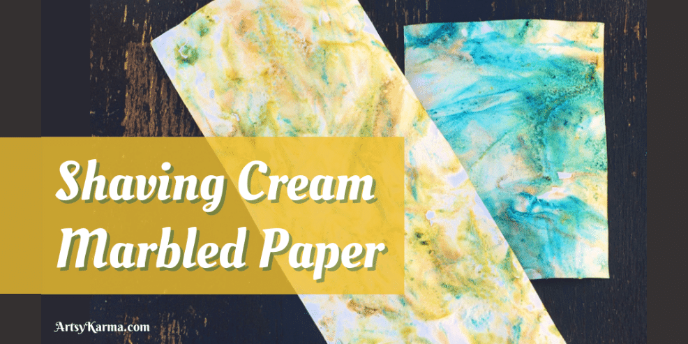 Marbleize Paper With Shaving Cream: a Background Technique