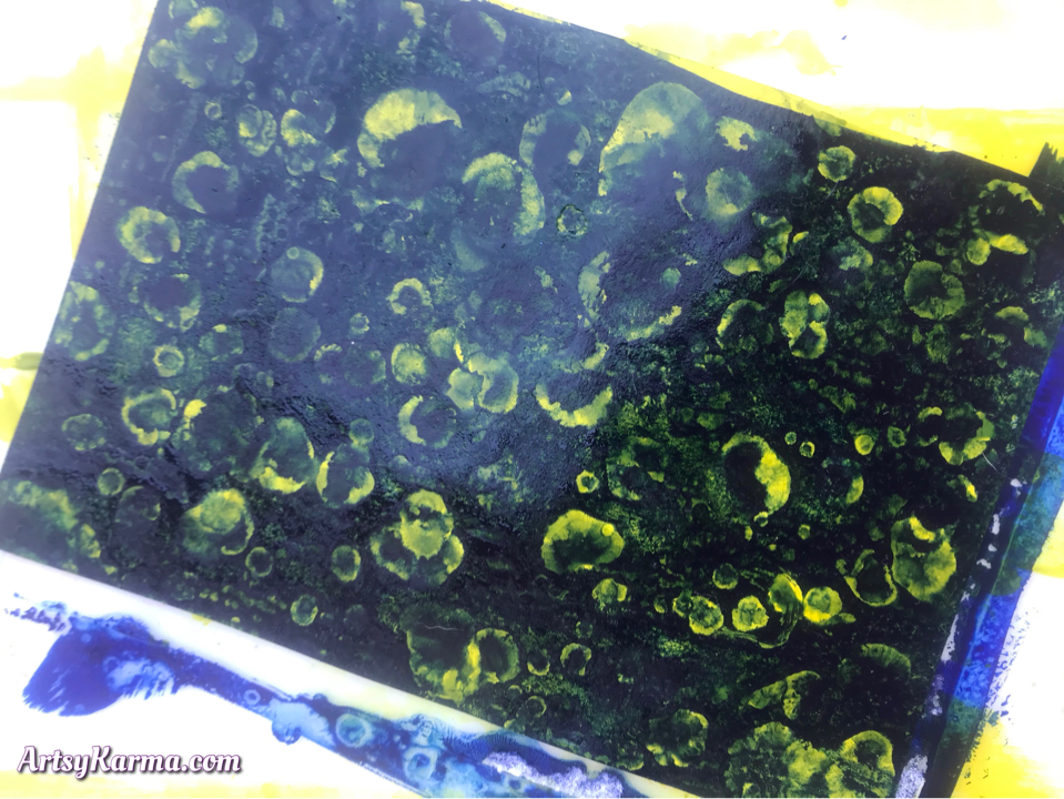 Cool effects of rubbing alcohol and acrylic paints