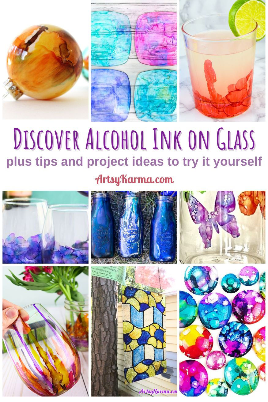 discover alcohol ink on glass