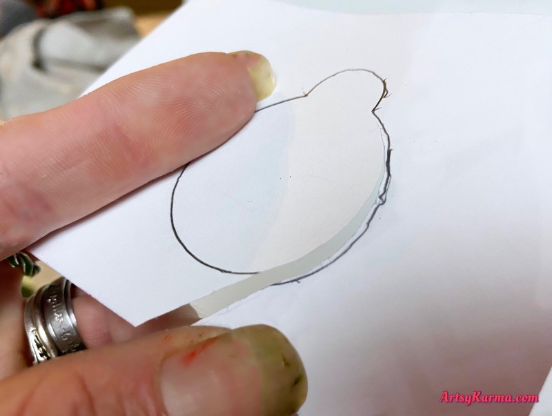 Cut paper shapes for jewelry