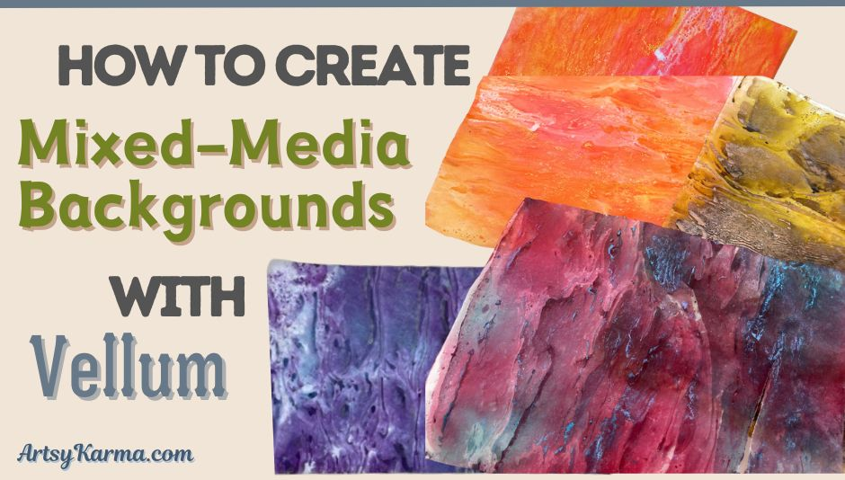 Step-by-Step Guide: Vellum and Mica Powder Spray Ink Backgrounds