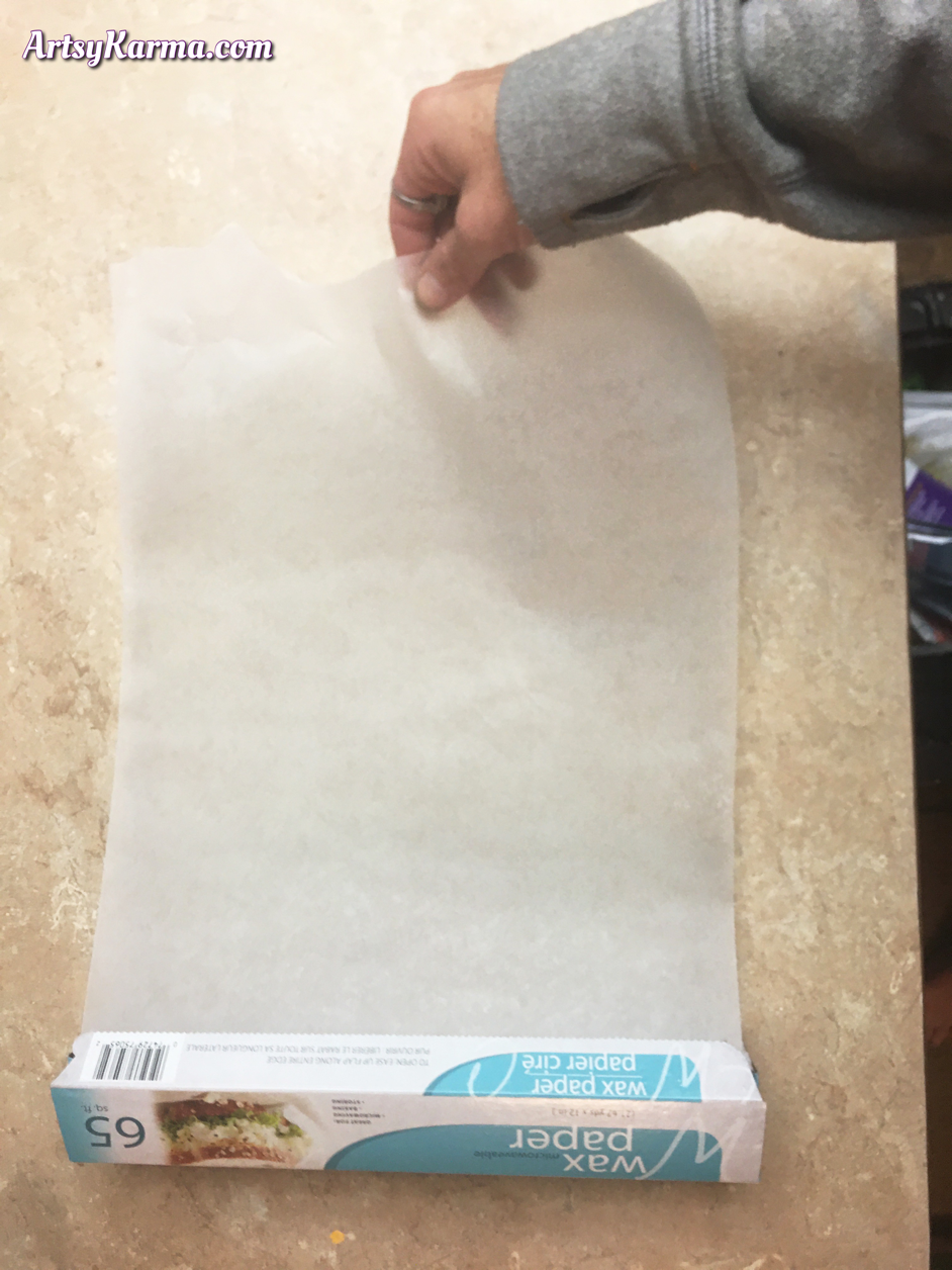 How to use wax paper for art