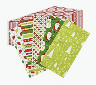 Christmas patterned napkins