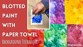 Make Artist Trading Card Backgrounds With Gouache