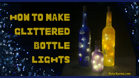 DIY Sparkling Bottles with Lights